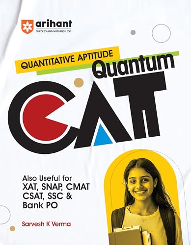 Image of Arihant Quantum CAT Quantitative Aptitude by Sarvesh K Verma | For CAT, XAT, SNAP, CMAT, CSAT, SSC and Bank PO | Edition for MBA & Competitive Exams | English Medium