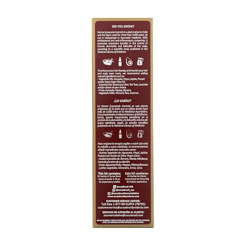 Surya Brasil Henna Powder Neutral 100% Natural 50 g miniatura 3