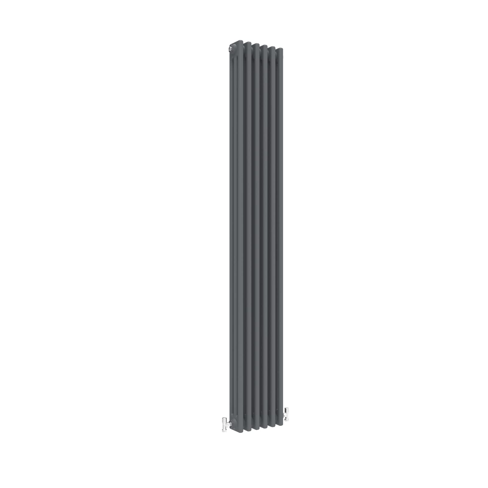 Huiyang Anthracite Traditional 3 Column Central Heating Radiator Vertical Rads Cast Iron Style 1800X290mm