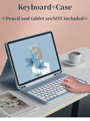 Étui avec clavier rétroéclairé pour iPad Pro 9.7 touches amovibles