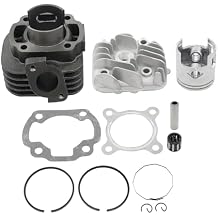 70cc 2-Stroke 47mm Big Bore Cylinder Piston Kit for Yamaha Jog 50 1991-2001, Vino 50 2001-2005, Vino Classic 50 YJ50RA 2002-2005, Zuma 50 YW50 2002-2011