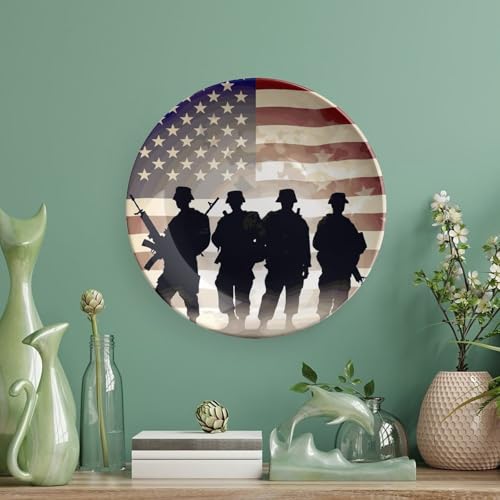 Plato decorativo de porcelana americana 6 pulgadas miniatura 5