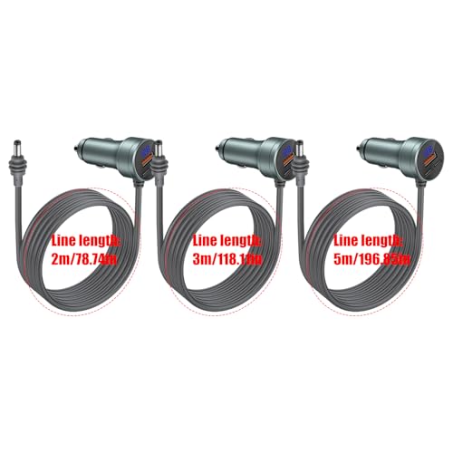 Adaptador coche USB C multipuerto con carga rápida y voltímetro 3