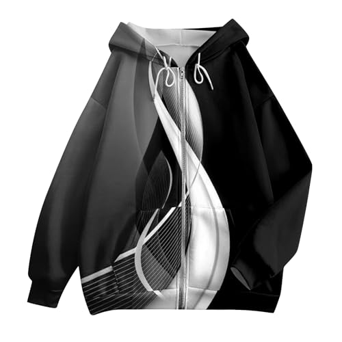 Zip Up Hoodie Women Casual Oversized Sweatshirts - Fall Fashion Fleece Lined Jacket - Thick Warm Coat Winter Clothing