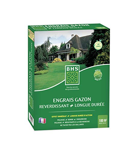 BHS OPA3 Engrais Longue Duree Et Reverdissant | 3 kg | Soit 100 m² | Plantes Aromatiques Au Feuillage Vert Et Bien Dense.