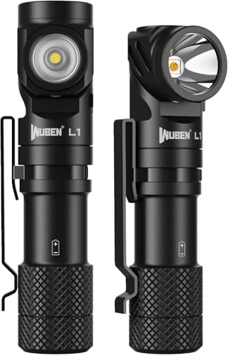 WUBEN L1 Taschenlampe Led Aufladbar, LED Taschenlampe Extrem Hell 2000 Lumen, 6 Lichtmodi Taktische Taschenlampen Mit Holster, IP68 Wasserdicht Flashlight Torch für Outdoor Camping (P9)