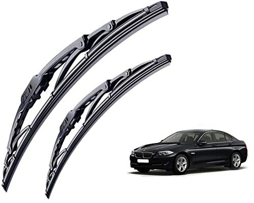 Image of WolkomHome High Performance OE Car Wiper Blade Replacement set of 2 Pc Right 24 inch Left 20 inch for BMW 520i