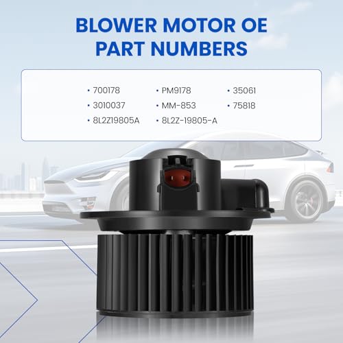 Image of HVAC Blower Motor 700178 Compatible with Ford Explorer /Explorer Sport Trac 2006-2010, Compatible with Mercury Mountaineer, 75818, 8L2Z19805A, PM9178 A /C Blower Motor Assembly