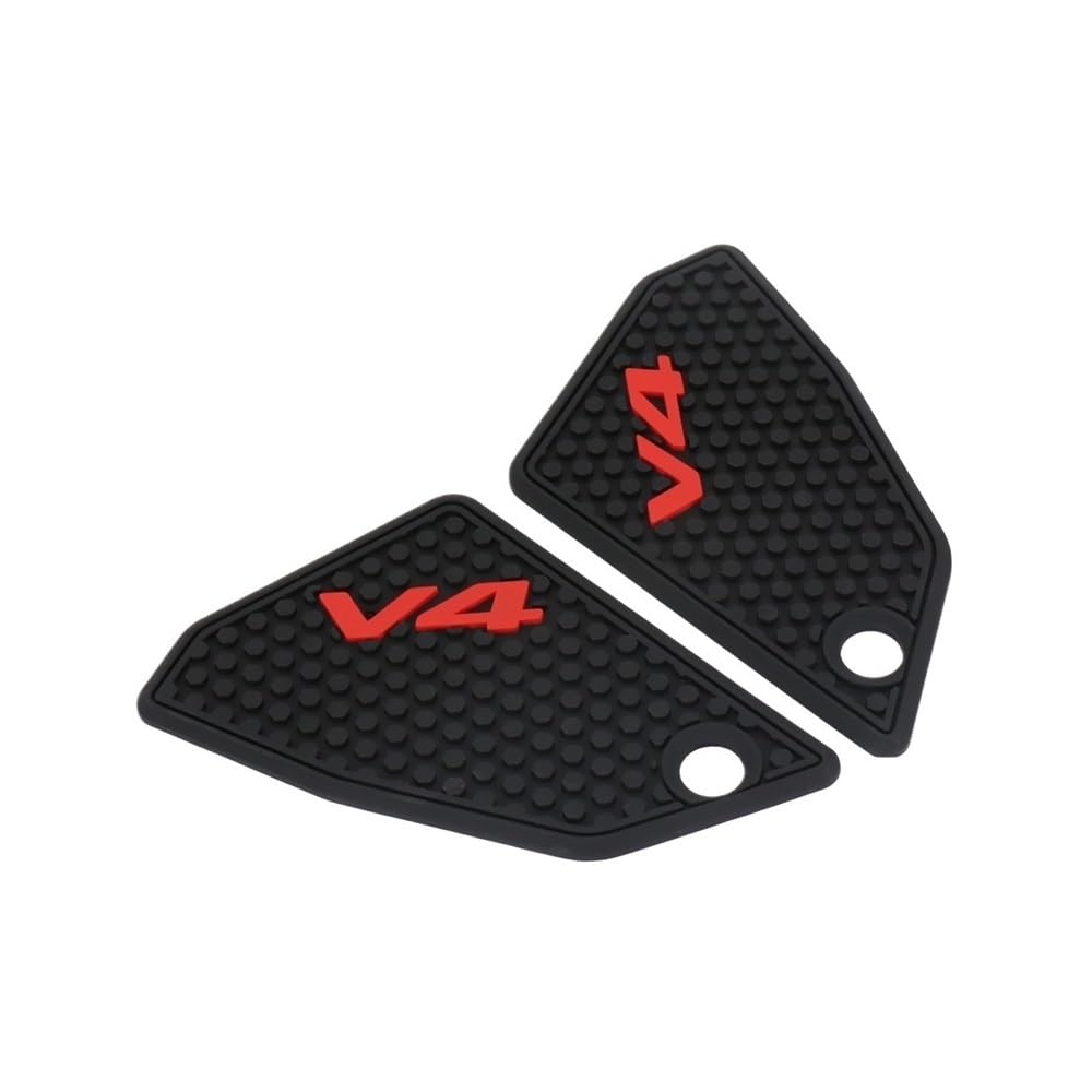 Ymyyqw Black - Small Motorcycle Tank Pad Tank Pad Fuel Tank Grip Pads Knee Traction Modify Tank Anti-Scratch Pad For Panigale V4 For Panigale V4 Sp2 2022 2023