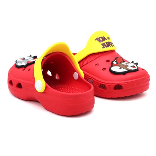 Image of SVAAR Tom & Jerry Kid's Attractive Clogs with Authentic Tom & Jerry Charms and Adjustable Back Strap