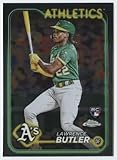 2024 Topps Chrome #5 Lawrence Butler RC Rookie Oakland Athletics MLB Baseball Base Trading Card