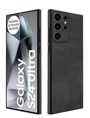 Coque Samsung S24 Ultra anti-rayures en TPU souple léger protection noire