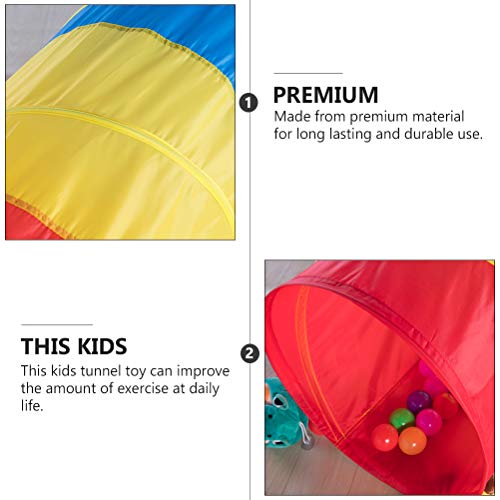 Toyvian 1Pc Crianças rastejam pelo túnel de brincar Túnel pop-up de brinquedo Brinquedo esportivo in