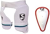 SG Combo von zwei, One 'Combo Ultimate' Oberschenkel Pad und One 'litevate' Abdominal Guard (Farbe auf Verfügbarkeit)-Cricket Kit