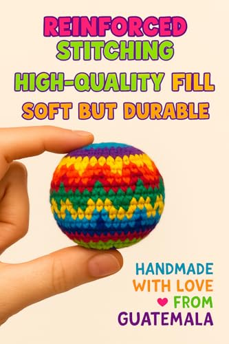 image for Funny Guy Mugs Footbag Set (3 Pack) – Handmade in Guatemala Crochet 