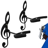 Kit Com 2 Suportes de Pendurar Violão Na Parede; Guitarra; Uculelê; Baixo; Violao;Cavaquinho;Violino