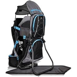 Mochila Portabebés Excursion DROMADER Mochila Portabebés - Para Bebés de Más de 12 Meses - Mochila con Portabebés y Arnés para Niños Pequeños - Esencial para Viajes - Funda para la Lluvia - Wombat
