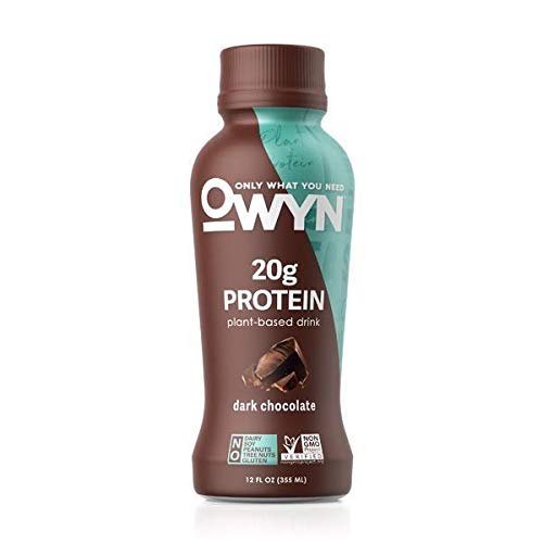 Only What You Need Plant Based Protein Shake, Dark Chocolate 12 Fl Oz #TOP21