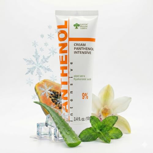 9% Intensive Panthenol-Creme mit Aloe Vera & Hyaluronsäure | Tiefenbefeuchtung, Nach Sonne & Tattoo Pflege, Haartransplantation & Babypflege für alle Hauttypen, 100 ml
