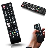 Retoo Ersatz Fernbedienung für Samsung mit Smart TV, BN59-01315B, Passend für AA59-00666A, BN59-01199F, AA59-00600A, AA59-00741A, AA59-00786A, BN59-01247A, Netflix und Rakuten Button