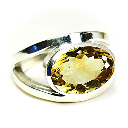 Bague de guérison en argent pour femme avec pierre interchangeable