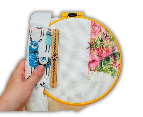 Universal Grime Guard with magnets llama Embroidery Magnet Needle Minder Magnetic Grime Guard for qsnap any size & hoop cross stitch