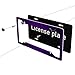 Purple License Plate Frame 2 Packs Purple Car Accessories Aluminum Metal License Plate Holder, Weather Proof, Rust-Proof Universal Size