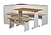 Linon Home Ardmore Nook Set with Pine Accents, White