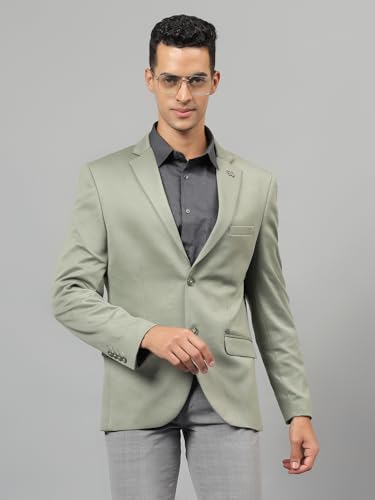 Image of Cantabil Solid Full Sleeves Notch Lapel Casual Blazer for Men | Casual Blazer for Men | Men Blazer for Casual | Blazer for Men Casual (P MBZC00061)