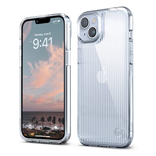 elago Funda Urban Clear Compatible iPhone 14 Plus Case (6,7'), TPU de Tecnología Híbrida, Vidrio Colado Efecto, Agarre Suave Ergonómico, Carcasa Protectora Antichoque (Transparente)