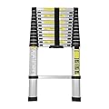 Tubiaz Scala telescopica da 3,8 m, in alluminio, pieghevole, antiscivolo, portata 150 kg/330 kg, 13 pioli