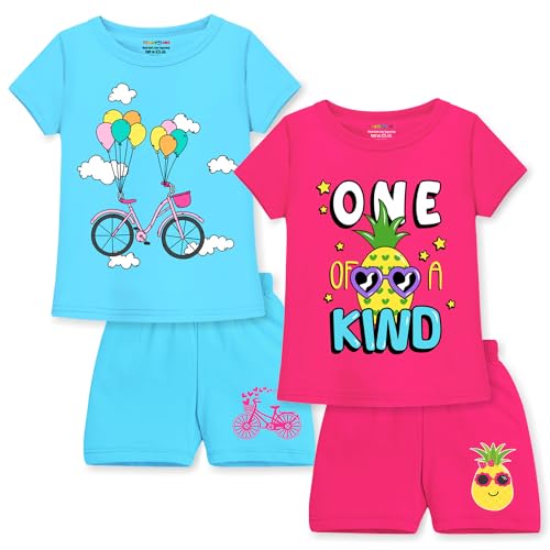 Image of Trampoline Girls Pack of 2 Printed T-shirt With Shorts