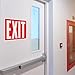 Exit Sign Stickers - Glow in The Dark - 4 pcs, 10