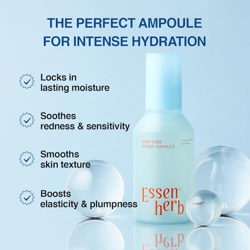 Image of Deep Core Hydra Ampoule - Phyto Mucin & 10-Type Hyaluronic Acid | Skin Repair & Moisture Locking Facial Serum | Korean Skincare (4.05 fl oz)