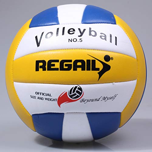 Bola de Treino de Vôlei Tamanho Padrão Besportble, Bola Esportiva Macia para Jogos ao Ar Livre (Azul