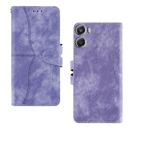 Image of amazon basics Moto G06 Power 5G Flip Cover | Card Pockets Wallet & Stand | Flip Cover for Moto G06 Power 5G (Purple)