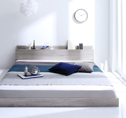 棚・コンセント付きフロアベッド[SKY line][スカイ・ライン