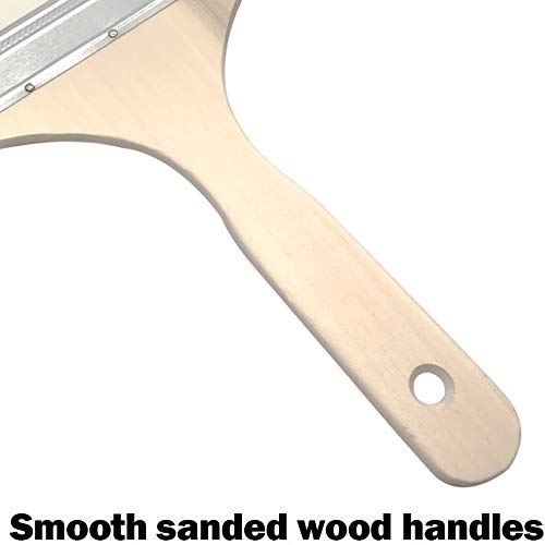 Nge 5" Goat Hair Brush, Large Area Flat Brushes, For Paint, Chip Paint, Stains, Varnishes, Water Color And Acrylic Paint, 2 Pieces #TOP3