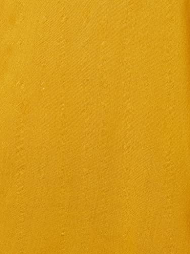 بلوزة بقصة عادية للنساء ولون سادة من براند - سيمبول التابع لامازون، (موديل SYMAW19TP010_ لون مسطردة _ مقاس L)، خردلي