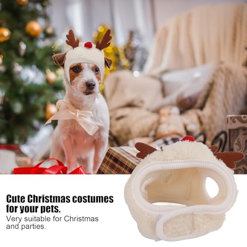 Sombrero de invierno navideño para perro ajustable miniatura 3