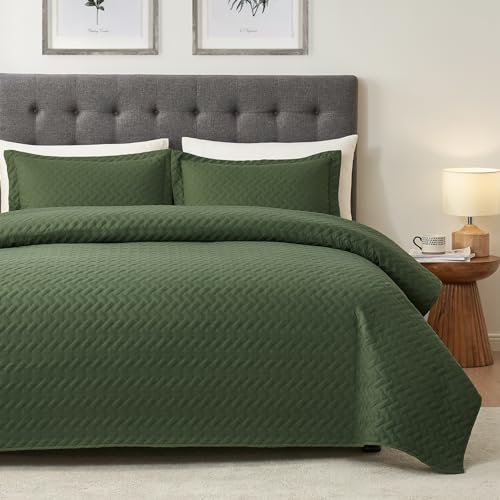 Hansleep Olive Green Quilt Queen Size - Best Value at $24.22 - Image 3