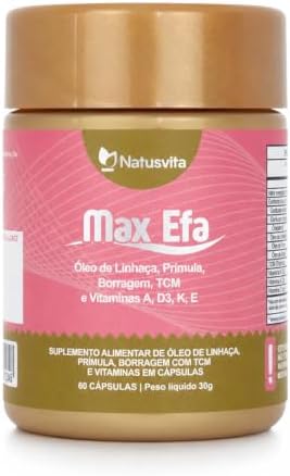 Max Efa - Óleo de Linhaça, Prímula, Borragem + TCM + Vitaminas A,...