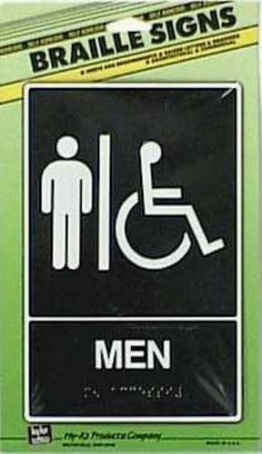 Plaque braille homme accès handicapé Hy-ko Db-1 pour guider le public