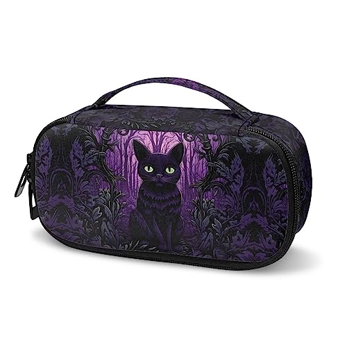 Hinthetall Halloween Cat Insulin Cooler Travel Case Diabetic Medication Insulated Cool Organizer for Insulin Pen and Other Diabetic Supplies, for The Daily Life and Trip