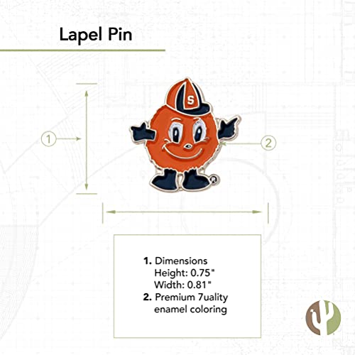 Épinglette logo Université Syracuse orange pins émaillé Desert Cactus - 2