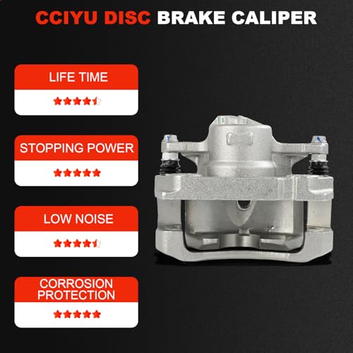 Image of cciyu Front Right Brake Caliper Assembly w /Bracket 19B3218 2006 2007 2008 2009 2010 2011 2012 2013 2014 2015 For Lexus For IS250