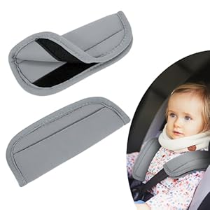 QIMEI-SHOP Baby Sicherheitsgurt Gurtpolster Grau