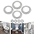 Latest Upgraded 4 Packs 7301111-0070A Flush Valve Seal Kit Replacement for American Standard Toilets Flush Valve Seal Replacements for Toilets
