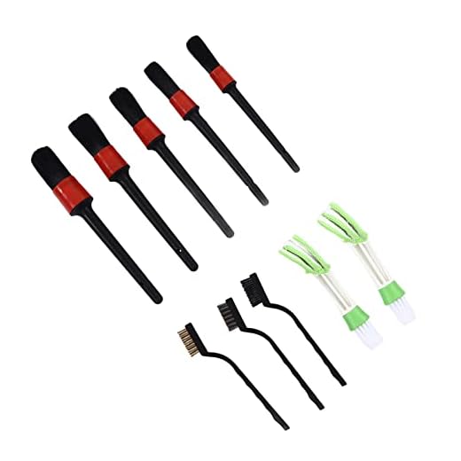 PVC-rengöringsborste, bilborstar med dubbla huvuden Högeffektiv, slitstark mjuk borst för invändig biltvätt