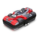 Rockpapa Race Car Large Pencil Cases, Big Pencil Case for Boys & Girls, Small Storage Box for School Students Boys Teens Kids Toddlers (Grey Red)